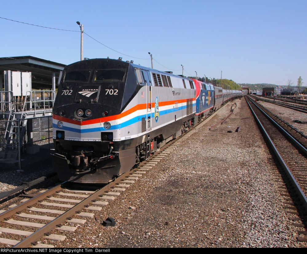 AMTK 702, 108 are power for train 49.